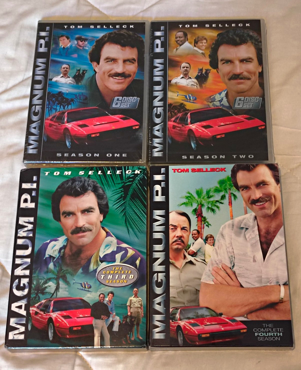 Magnum P.I.: Seasons 1 - 4 DVD Box Sets (Factory Sealed)